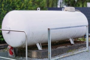 Large propane tank
