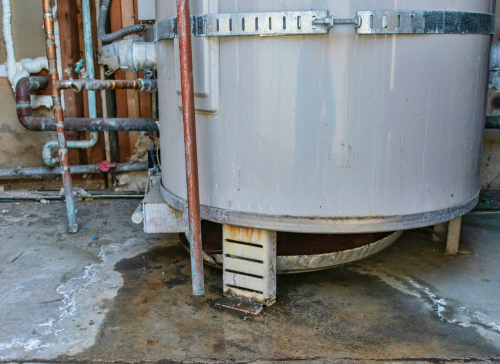 water heater leak