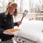 Winter grilling